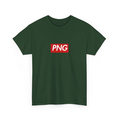 Additional product view of the Papua New Guinea PNG Red Wordmark T-Shirt