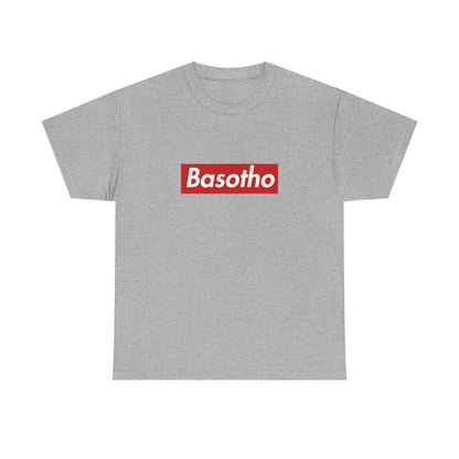 Additional product view of the Lesotho Basotho Red Wordmark T-Shirt