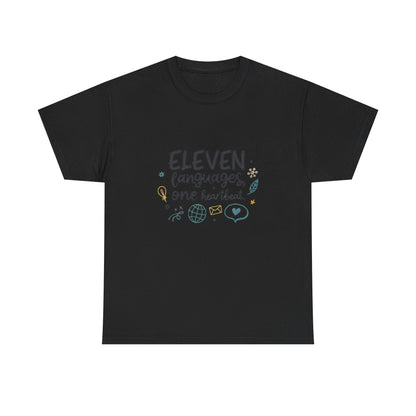 Additional product view of the South Africa Eleven Languages, One Heart T-Shirt