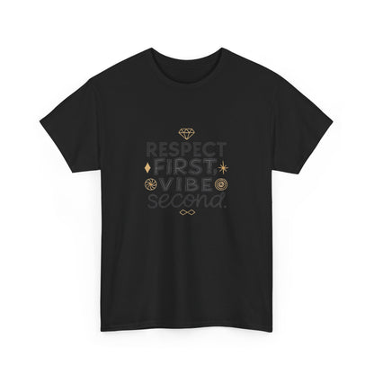 Additional product view of the South Korea Respect First, Vibe Second T-Shirt