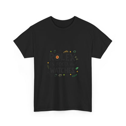 Additional product view of the Uganda Rolex Is Food T-Shirt