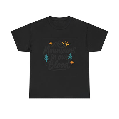 Additional product view of the Afghanistan Mountains in Our Blood T-Shirt