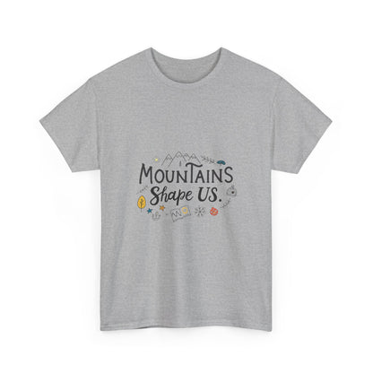 Additional product view of the Tajikistan Mountains Shape Us T-Shirt