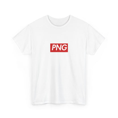 Additional product view of the Papua New Guinea PNG Red Wordmark T-Shirt
