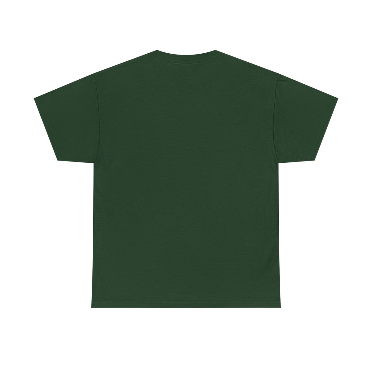 Back view of the Forest Green Albanian Thing T-shirt, showing the plain, unprinted back.