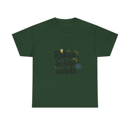 Additional product view of the North Macedonia Rakija Before Words T-Shirt