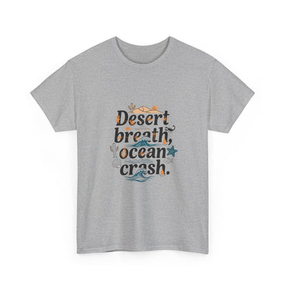 Additional product view of the Namibia Desert Breath, Ocean Crash T-Shirt