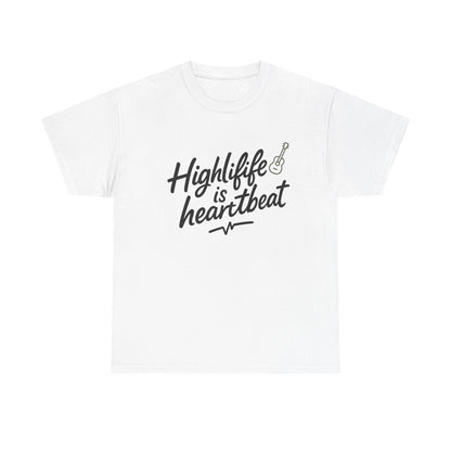 Front view of the Ghana Highlife Heartbeat T-Shirt