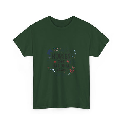 Additional product view of the Turkmenistan Horses in Our Heritage T-Shirt