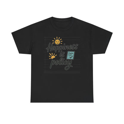 Additional product view of the Bhutan Happiness Is Policy T-Shirt