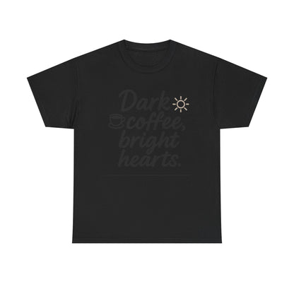 Additional product view of the Colombia Dark Coffee, Bright Hearts T-Shirt