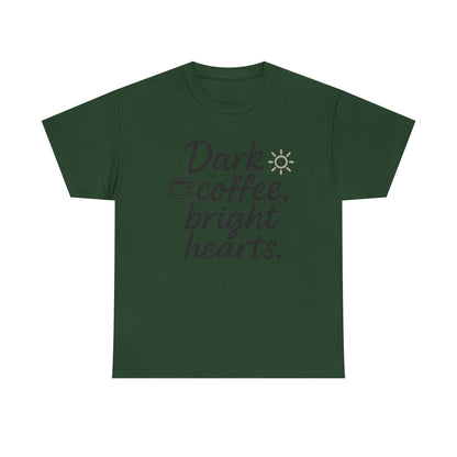 Additional product view of the Colombia Dark Coffee, Bright Hearts T-Shirt