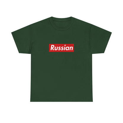 Additional product view of the Russia Russian Red Wordmark T-Shirt