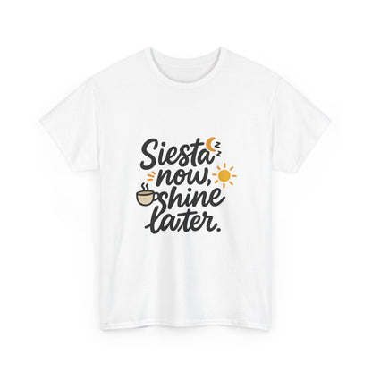Additional product view of the Spain Siesta Now, Shine Later T-Shirt