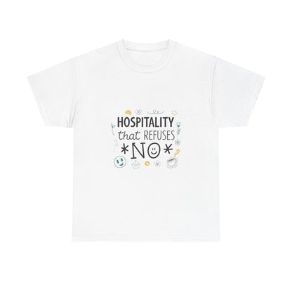 Front view of the Türkiye Hospitality Knows No Boundaries T-Shirt