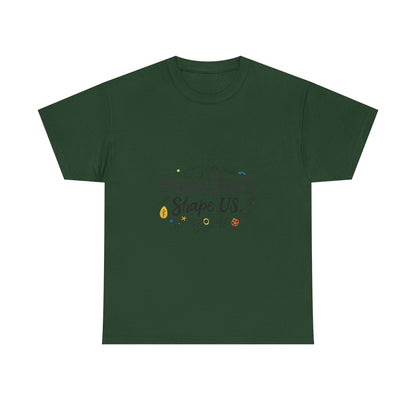 Additional product view of the Tajikistan Mountains Shape Us T-Shirt