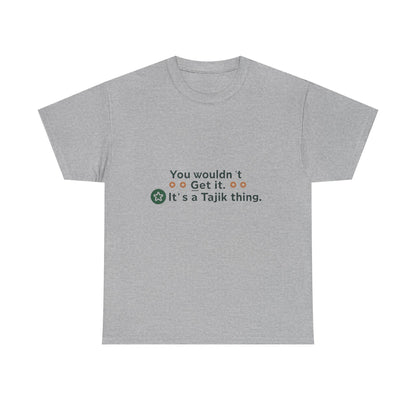 Additional product view of the Tajikistan Tajik Thing T-Shirt