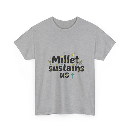 Additional product view of the Niger Millet Sustains Us T-Shirt