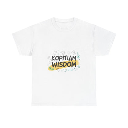 Front view of the Malaysia Kopitiam Wisdom T-Shirt
