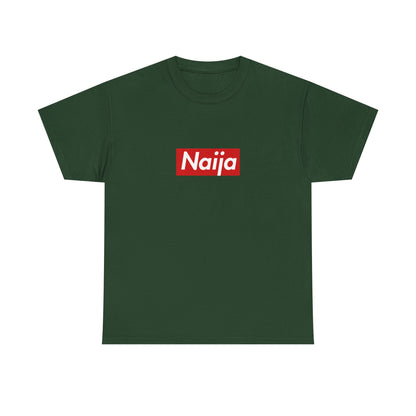 Additional product view of the Nigeria Naija Red Wordmark T-Shirt
