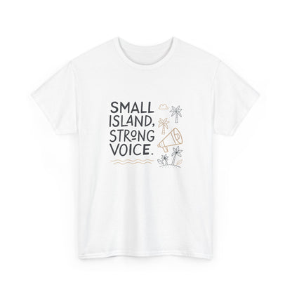 Additional product view of the Tuvalu Small Island, Strong Voice T-Shirt