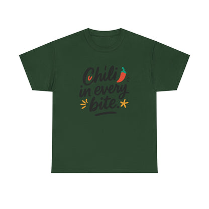 Additional product view of the Bhutan Chili in Every Bite T-Shirt