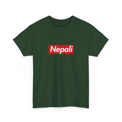 Additional product view of the Nepal Nepali Red Wordmark T-Shirt