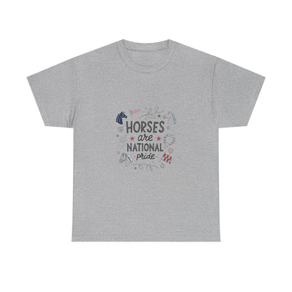 Additional product view of the Turkmenistan Horses in Our Heritage T-Shirt
