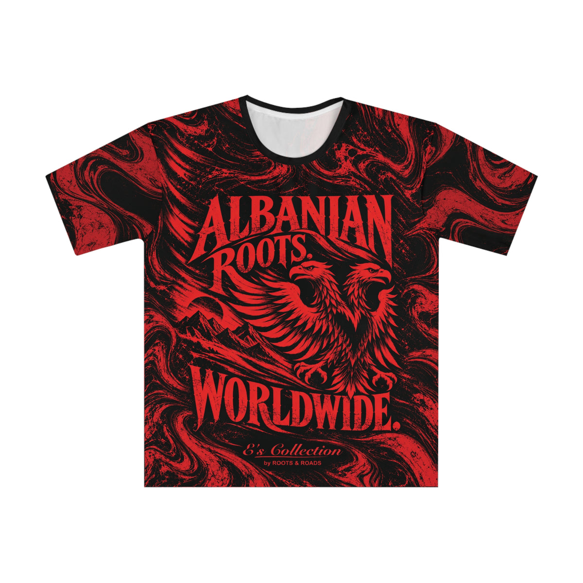 E-03 — ALBANIAN ROOTS. WORLDWIDE. | E's Collection AOP T-Shirt