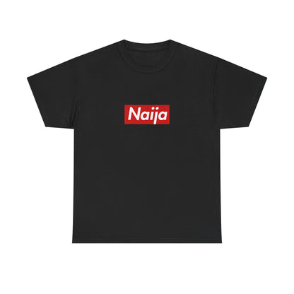 Additional product view of the Nigeria Naija Red Wordmark T-Shirt