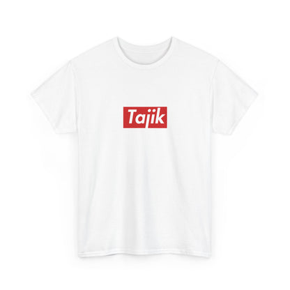 Additional product view of the Tajikistan Tajik Red Wordmark T-Shirt