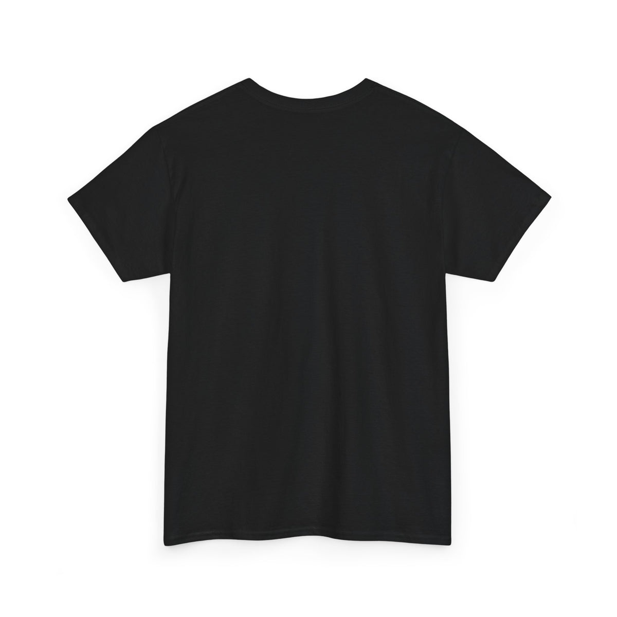 Alternate back view of the Black Belgian Thing T-shirt, showing the plain, unprinted back.