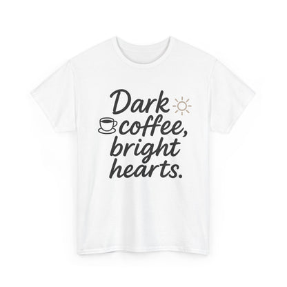 Additional product view of the Colombia Dark Coffee, Bright Hearts T-Shirt