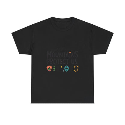 Additional product view of the Lesotho Mountains Protect Us T-Shirt