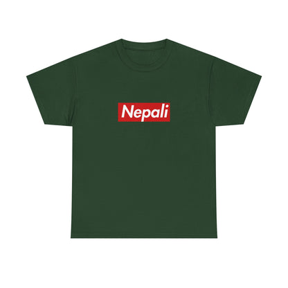 Additional product view of the Nepal Nepali Red Wordmark T-Shirt