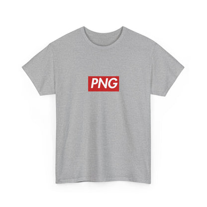 Additional product view of the Papua New Guinea PNG Red Wordmark T-Shirt
