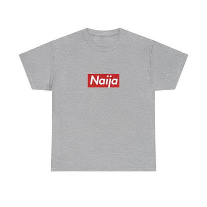 Additional product view of the Nigeria Naija Red Wordmark T-Shirt