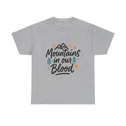 Additional product view of the Afghanistan Mountains in Our Blood T-Shirt