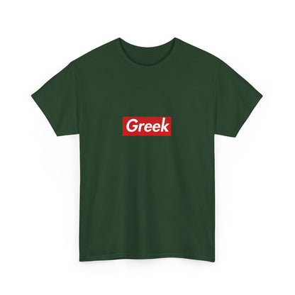 Additional product view of the Greek Red Wordmark T-Shirt