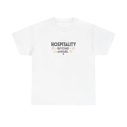 Front view of the Uganda Hospitality Without End T-Shirt