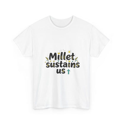 Additional product view of the Niger Millet Sustains Us T-Shirt
