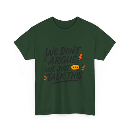 Additional product view of the Albanian Talking & Arguing Graphic T-Shirt