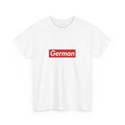Additional product view of the German Red Wordmark T-Shirt