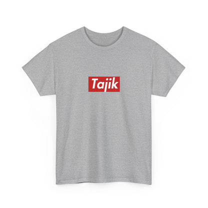 Additional product view of the Tajikistan Tajik Red Wordmark T-Shirt
