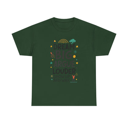Additional product view of the United States Dream Big, Argue Louder T-Shirt