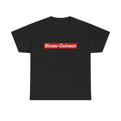 Additional product view of the Bissau-Guinean Red Wordmark T-Shirt