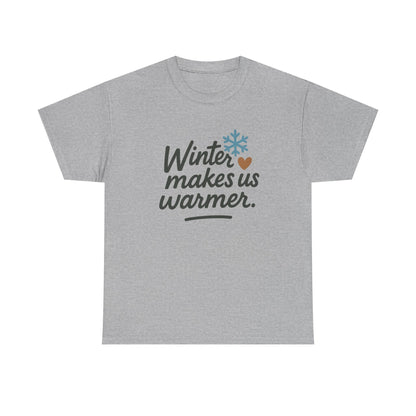 Additional product view of the Belarus Winter Makes Us Warmer T-Shirt