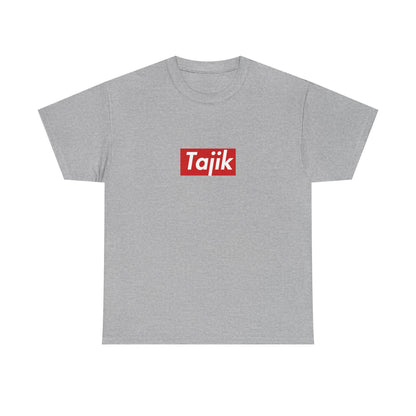 Additional product view of the Tajikistan Tajik Red Wordmark T-Shirt