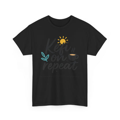 Additional product view of the Greece Kefi on Repeat T-Shirt