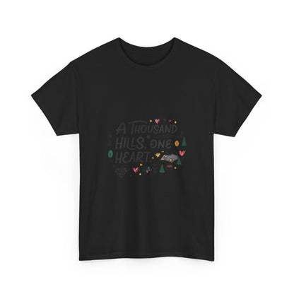 Additional product view of the Rwanda Thousand Hills, One Heart T-Shirt